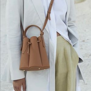 Polene number 9 mini in camel color